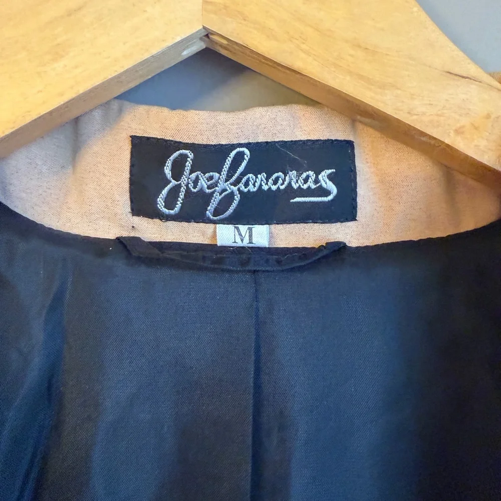 Joe Bananas Silk Oversized Blazer Jacket - Tan/Camel - Size M MSRP $2800